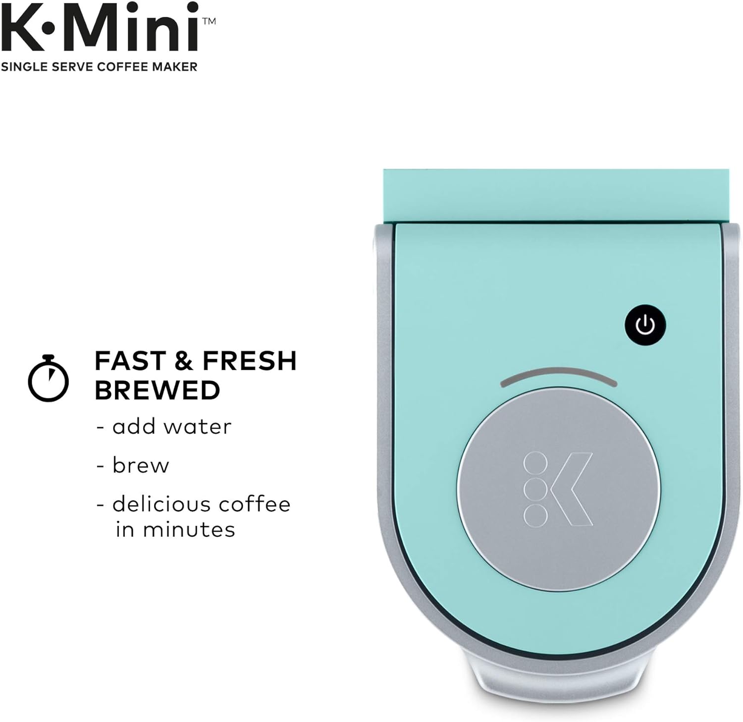Keurig K-Mini Single Serve K-Cup Pod Coffee Maker, Dusty Rose, 6 to 12 oz.  Brew Sizes